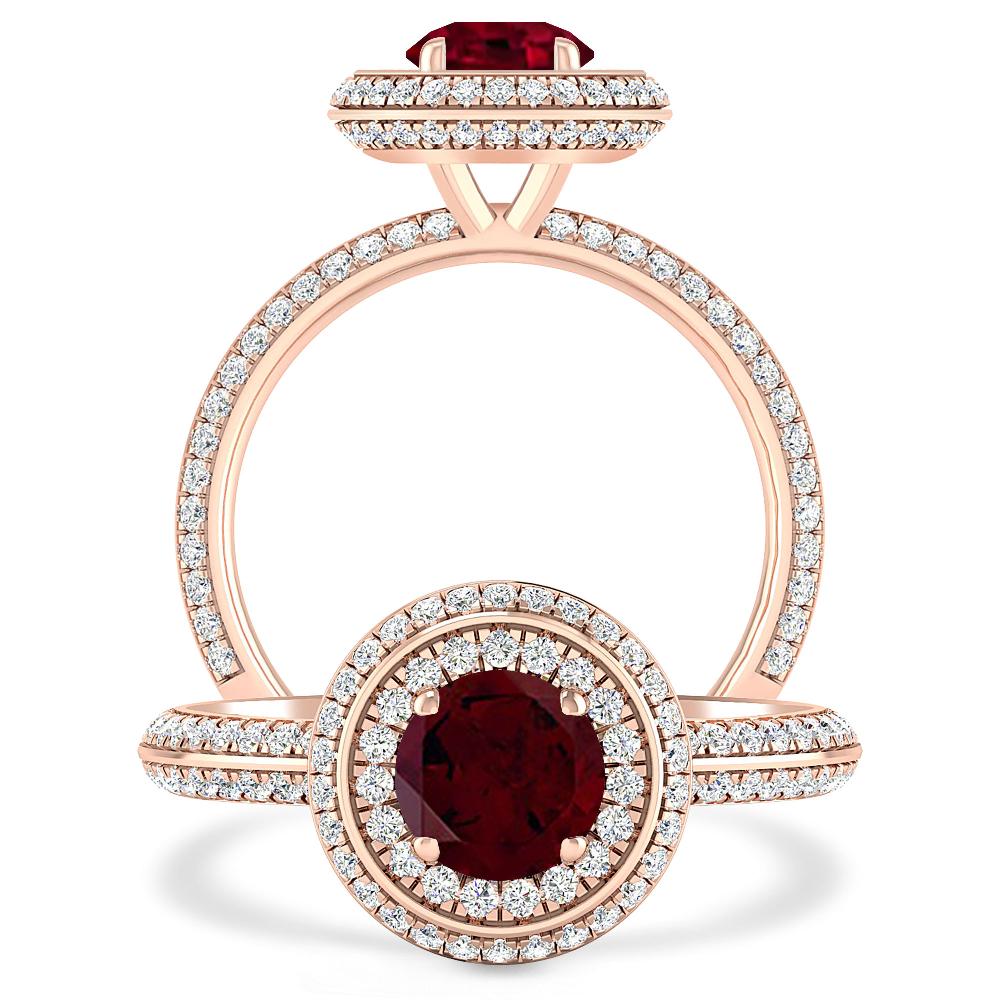 Rose Gold - Garnet