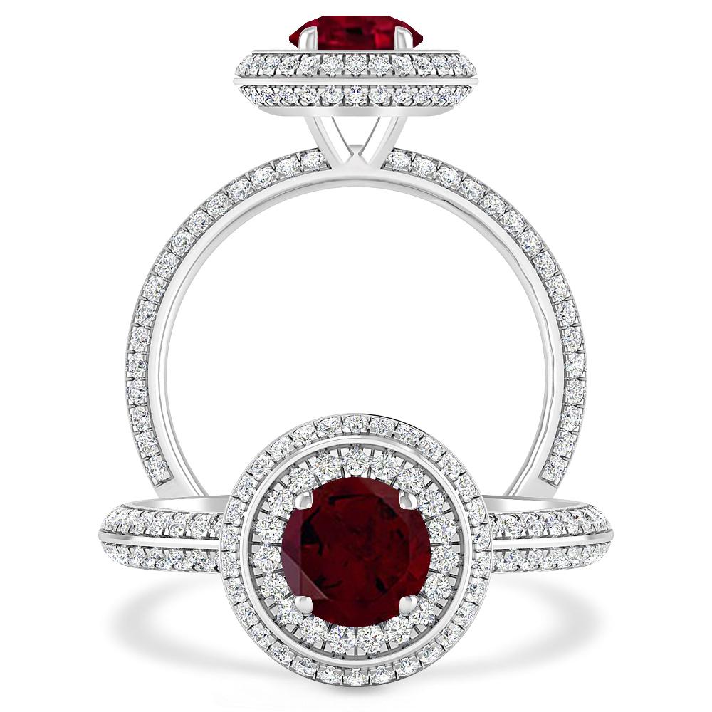 White Gold - Garnet