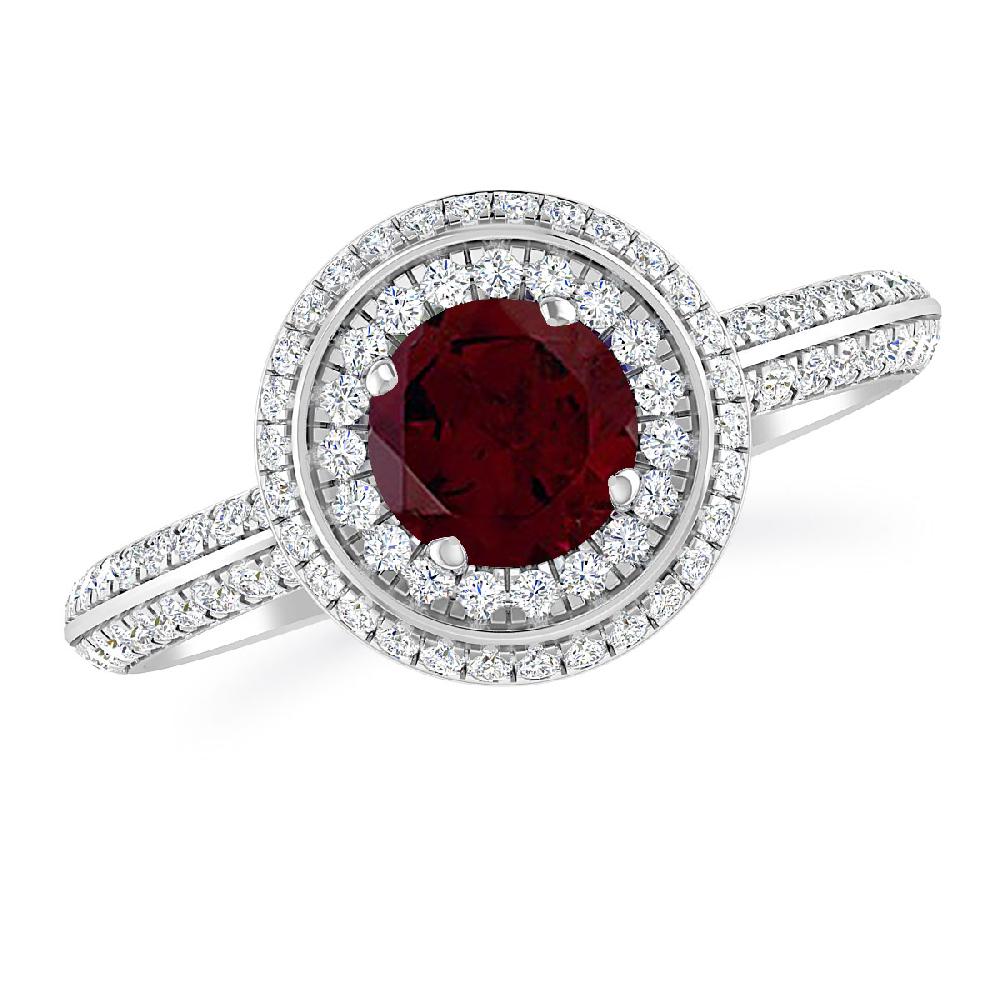 White Gold - Garnet