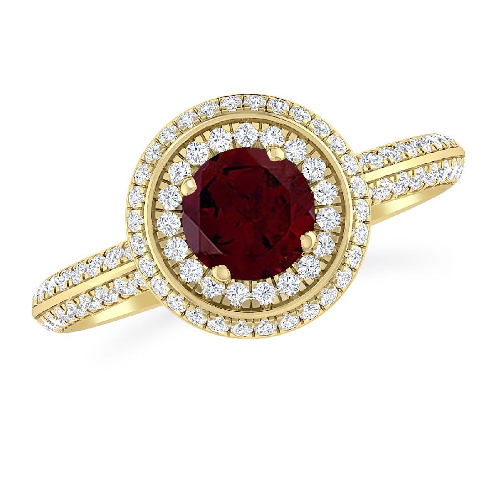 Yellow Gold - Garnet