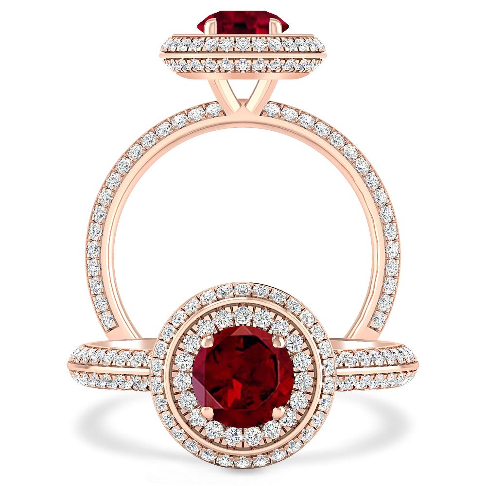 Rose Gold - Garnet