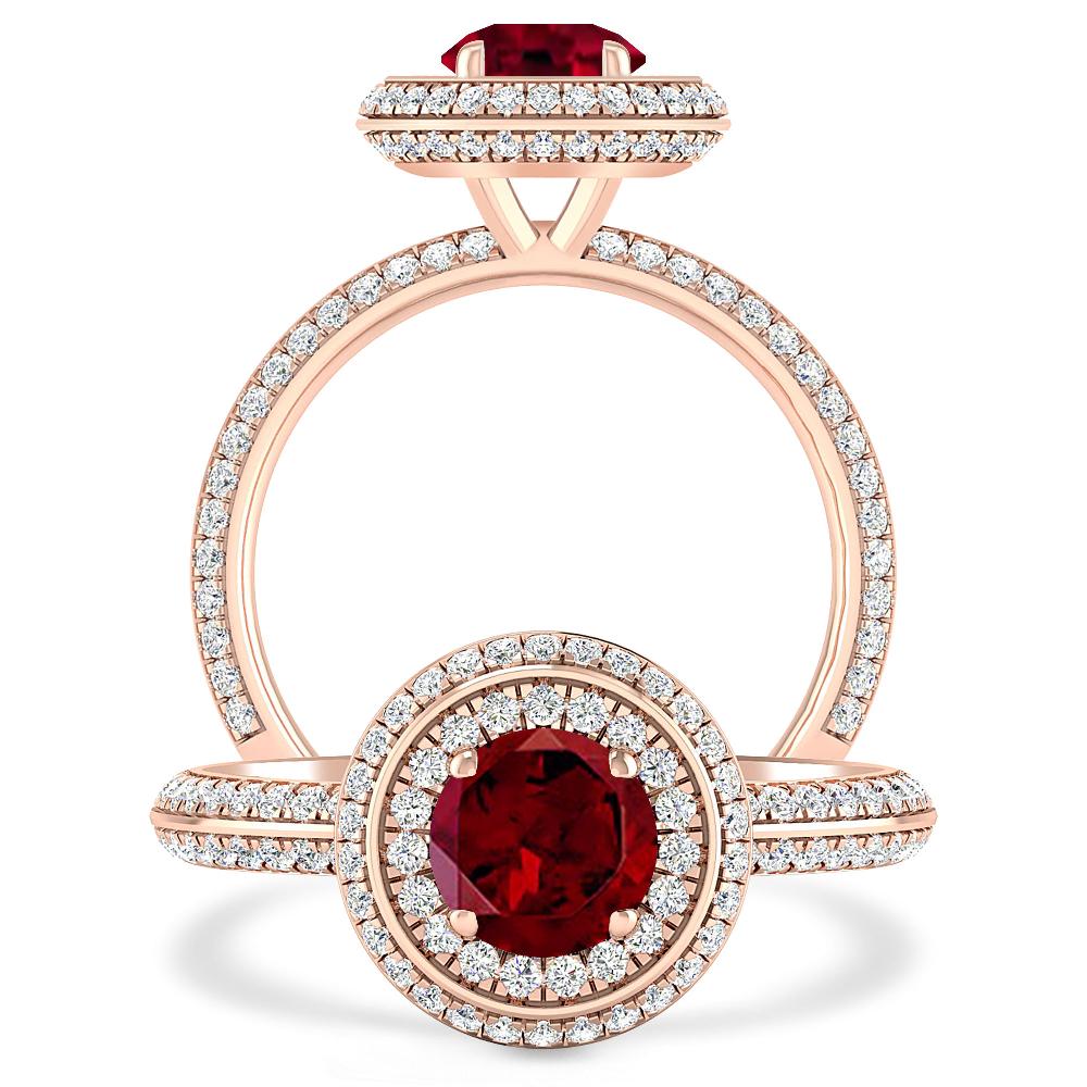 Rose Gold - Garnet