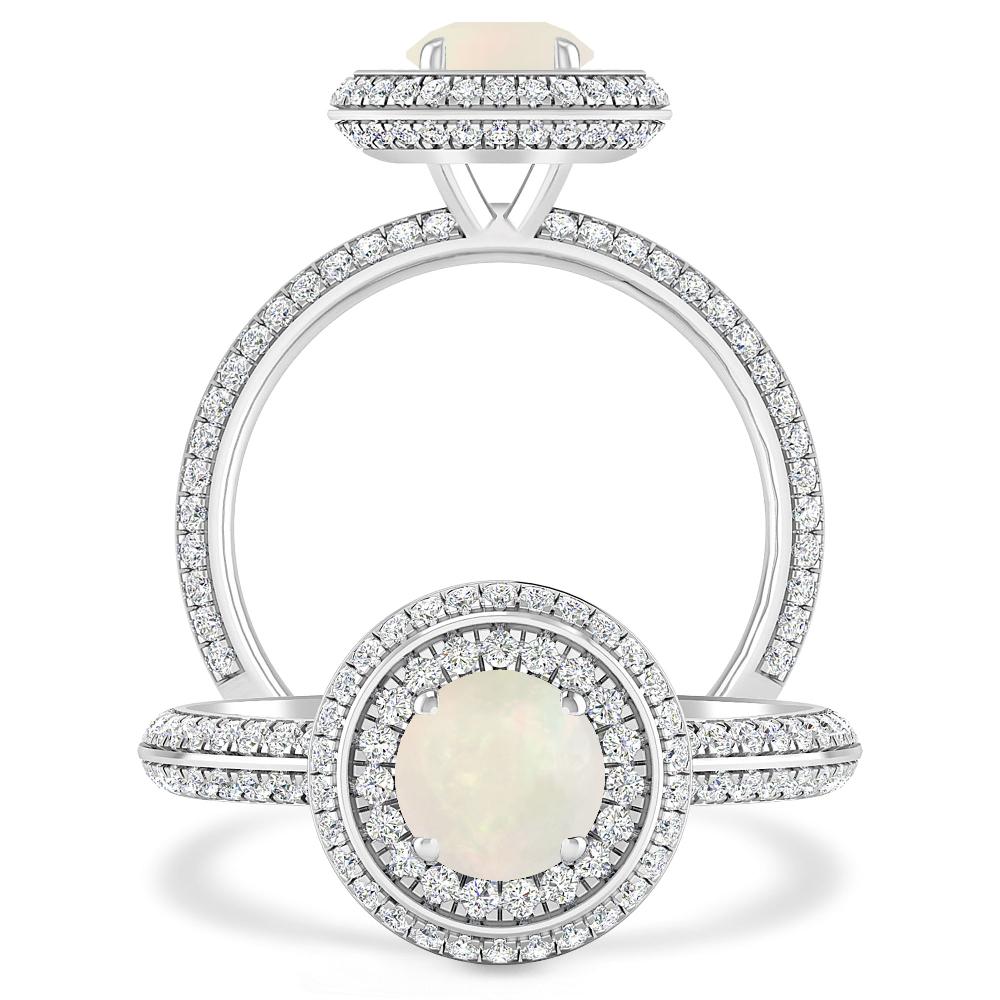 White Gold - Opal