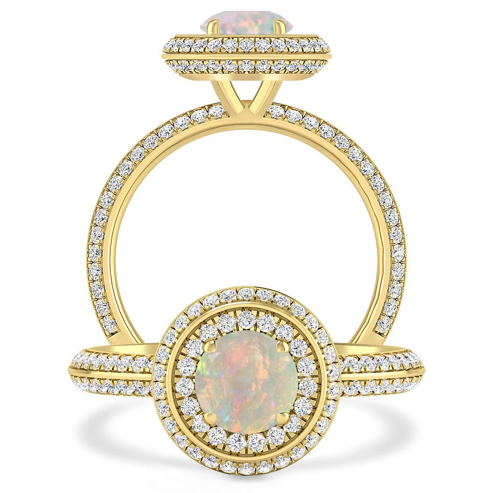Yellow Gold - Opal