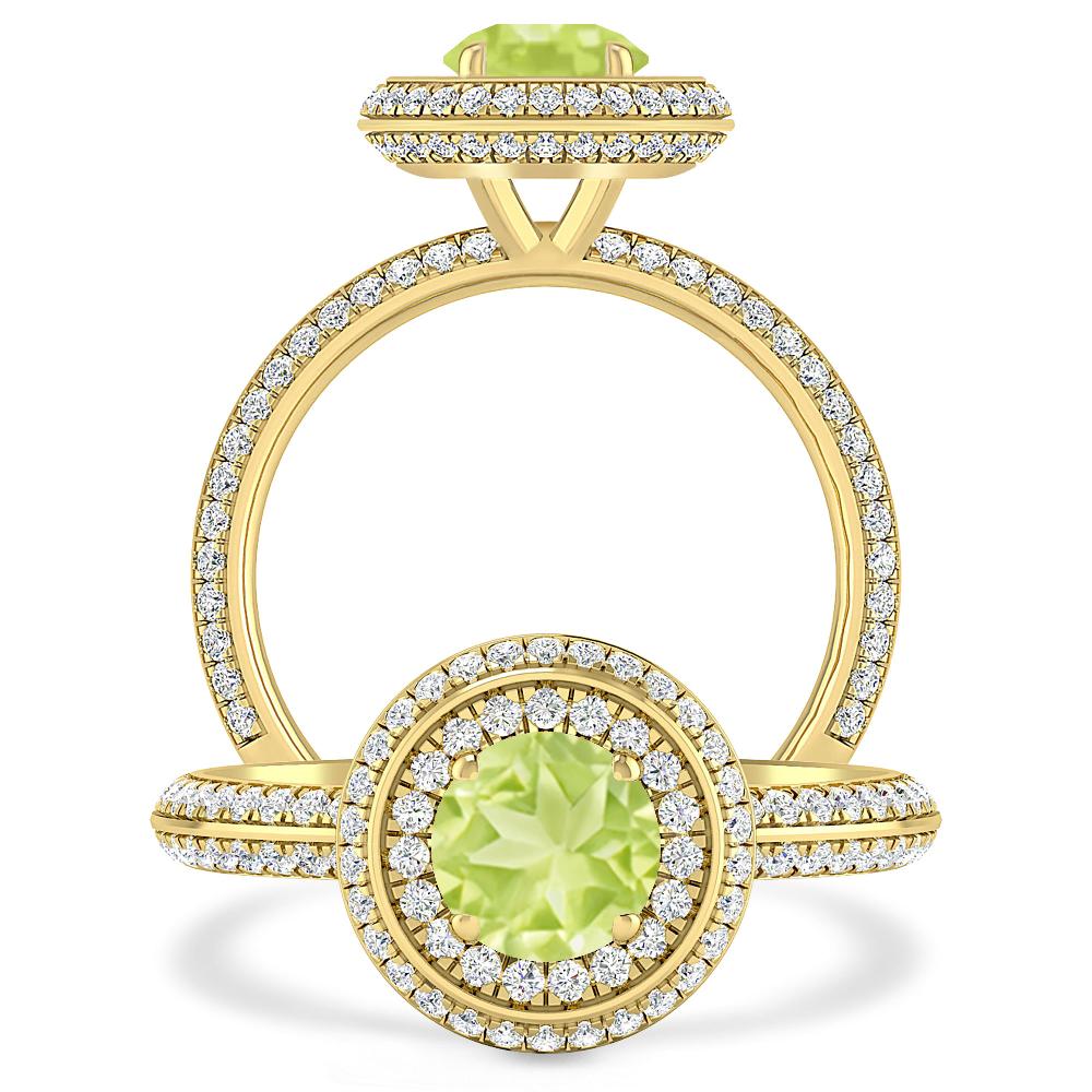 Yellow Gold - Peridot