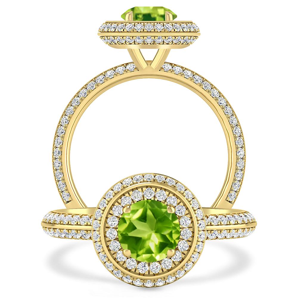 Yellow Gold - Peridot