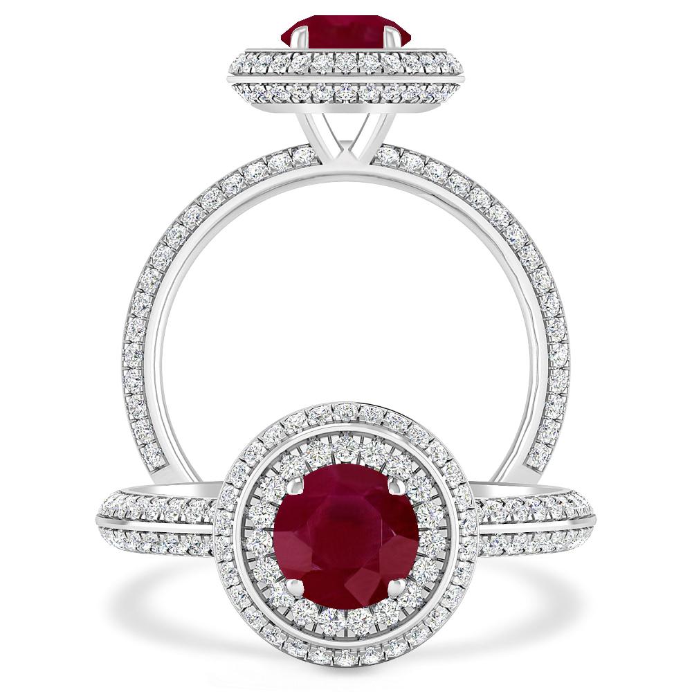 White Gold - Ruby