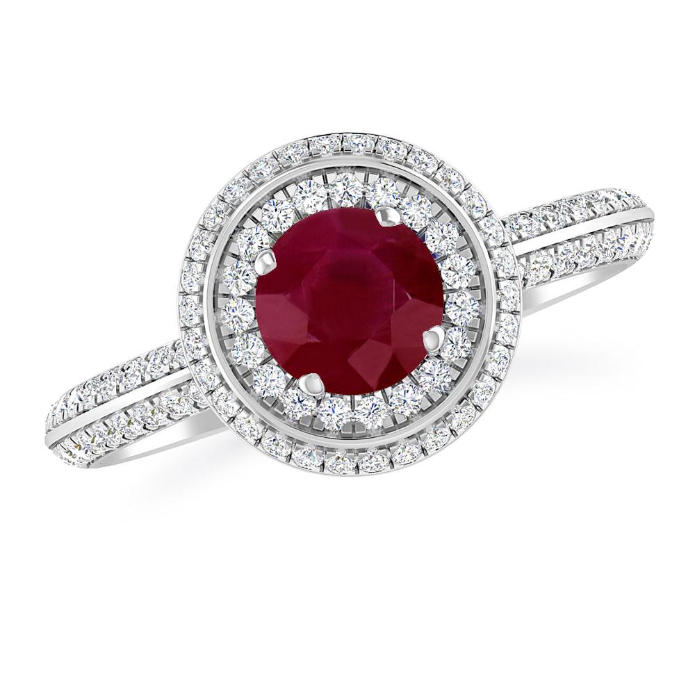 White Gold - Ruby