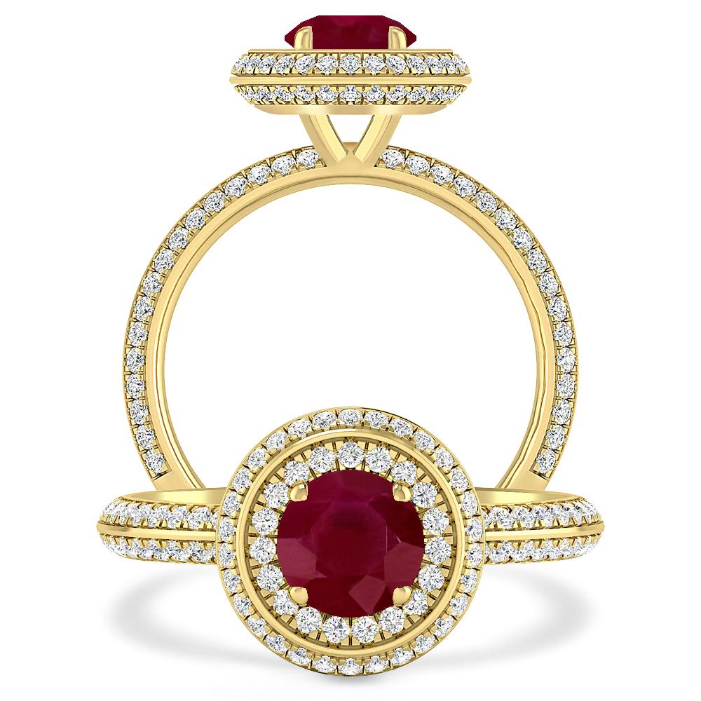 Yellow Gold - Ruby