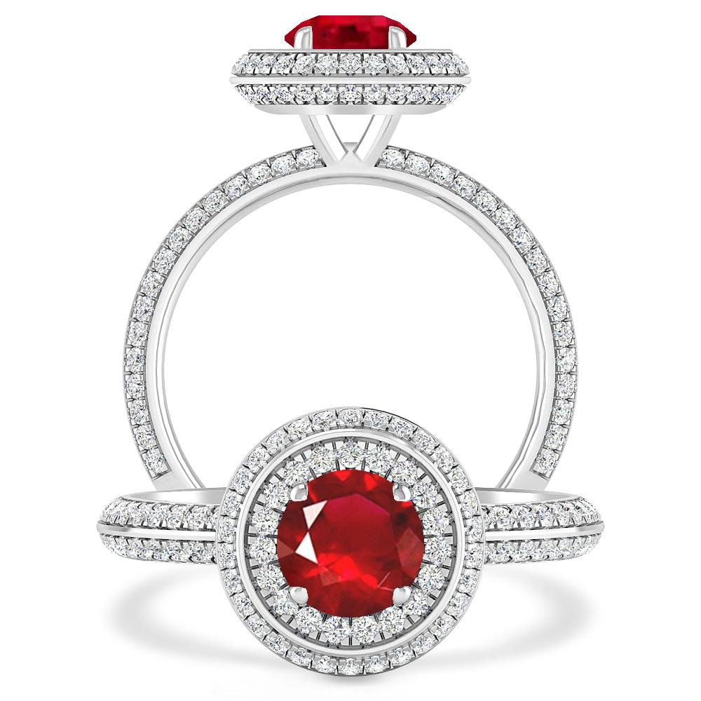 White Gold - Ruby