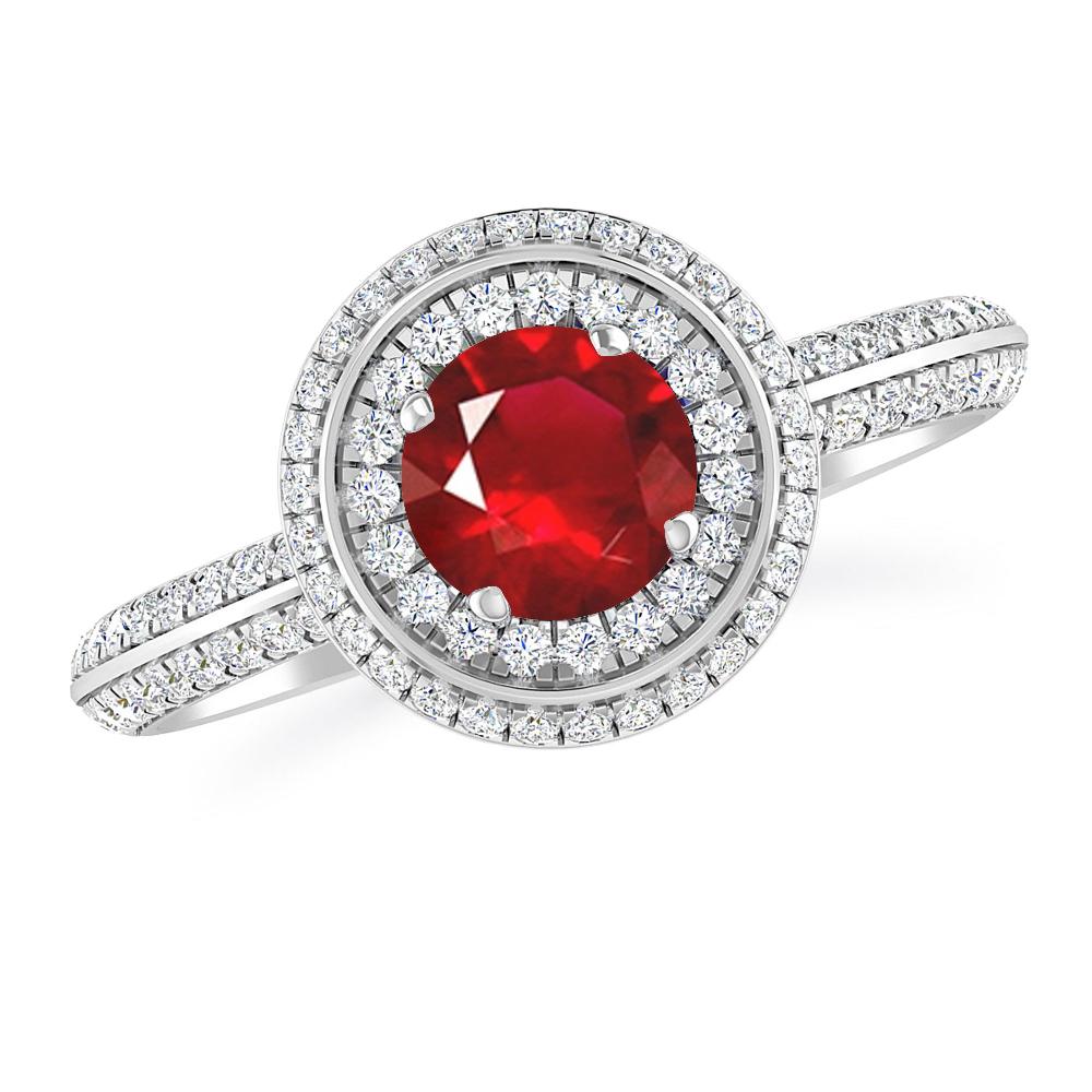 White Gold - Ruby