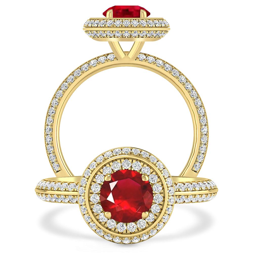 Yellow Gold - Ruby