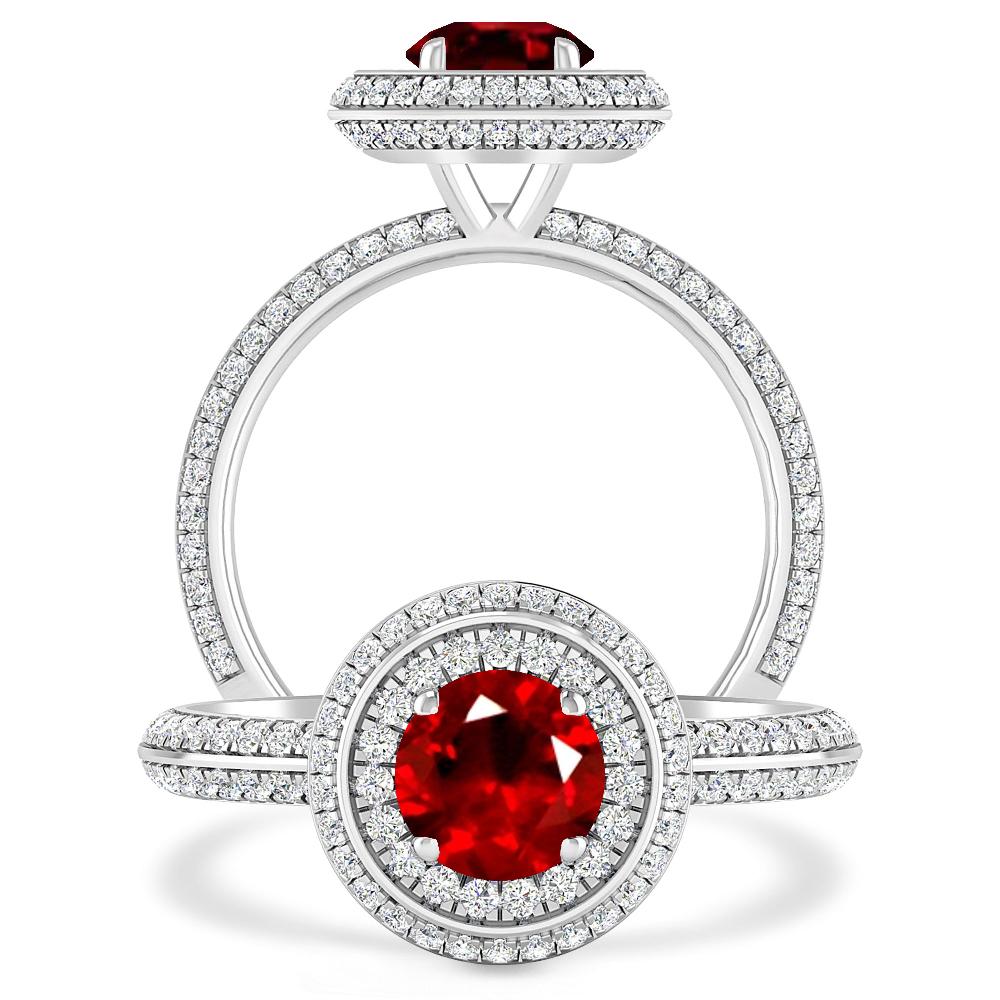 White Gold - Ruby