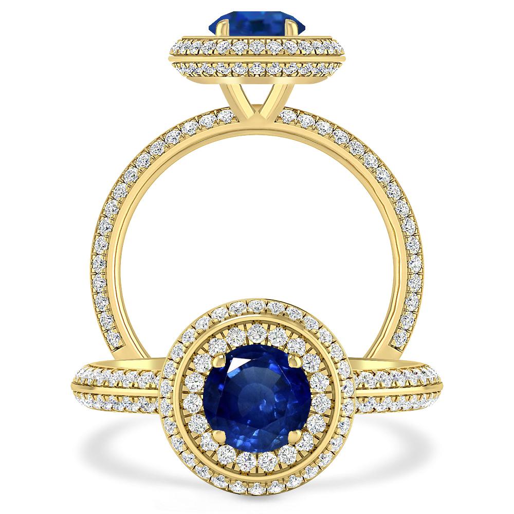 Yellow Gold - Sapphire