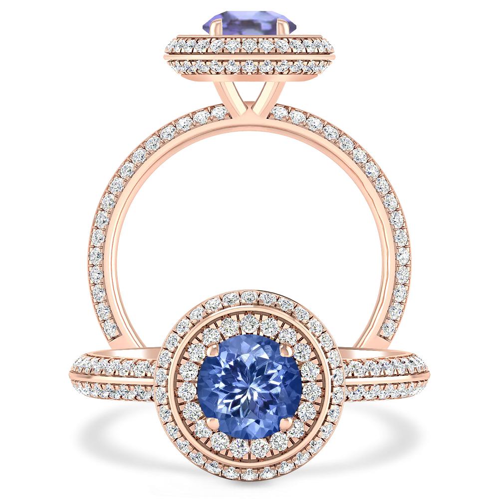 Rose Gold - Tanzanite