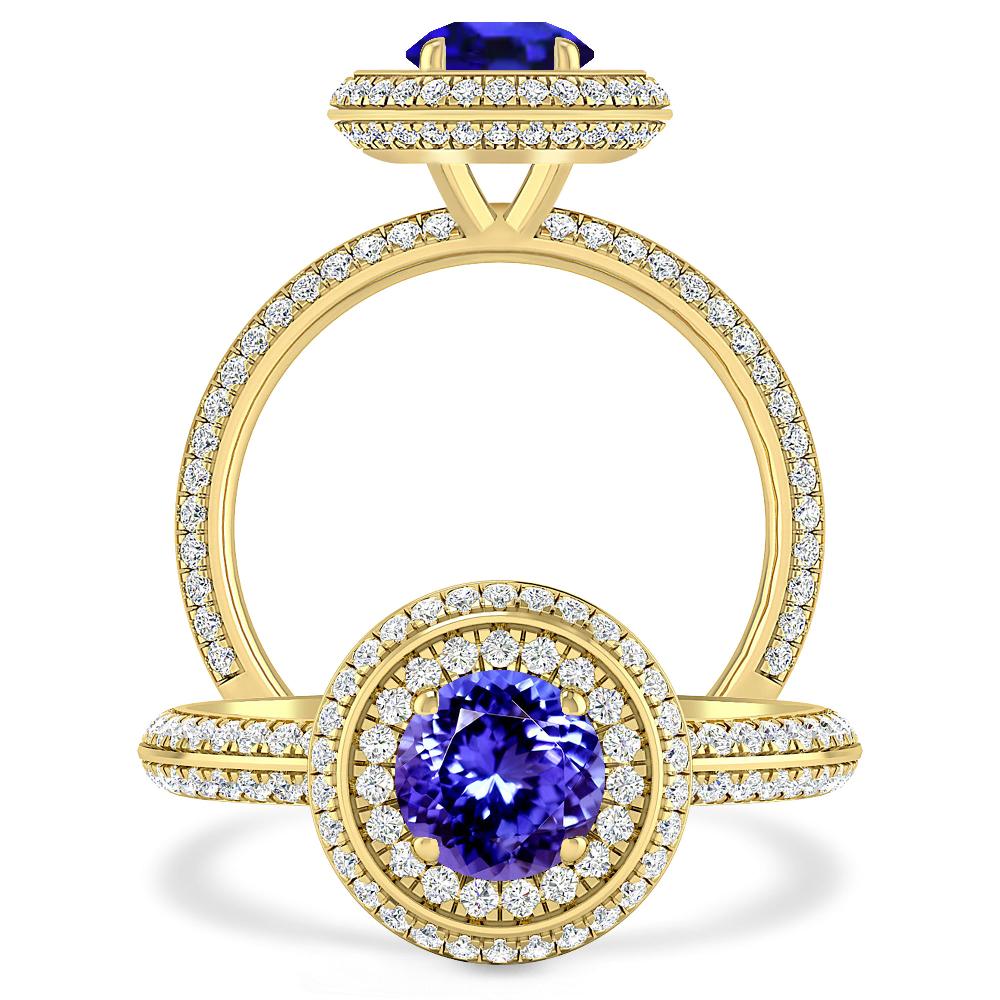 Yellow Gold - Tanzanite