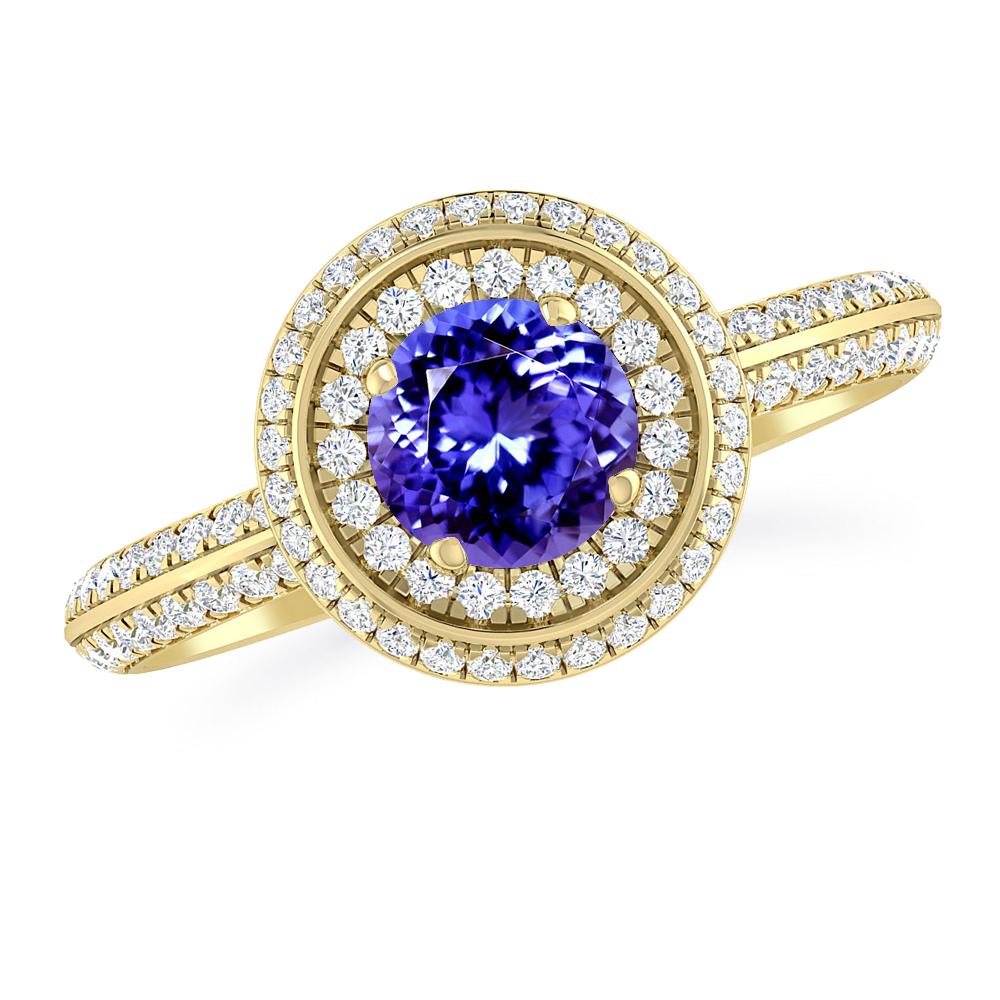 Yellow Gold - Tanzanite