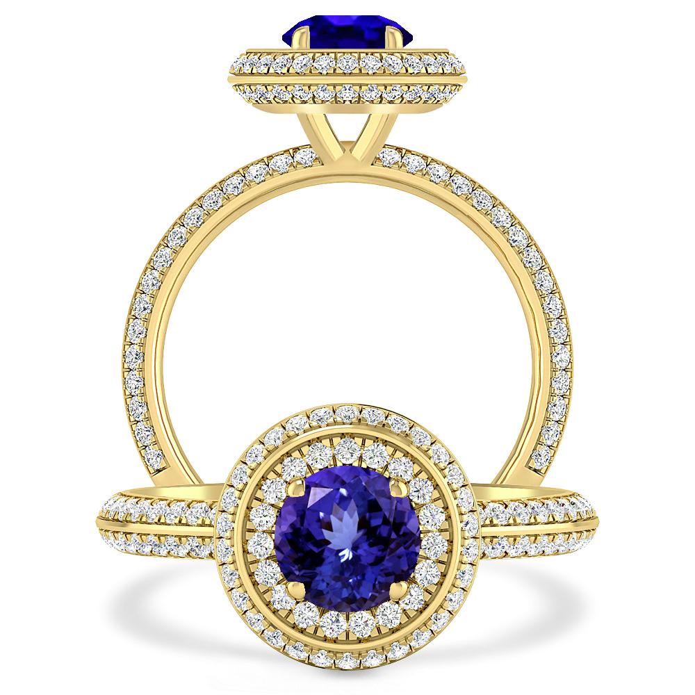 Yellow Gold - Tanzanite