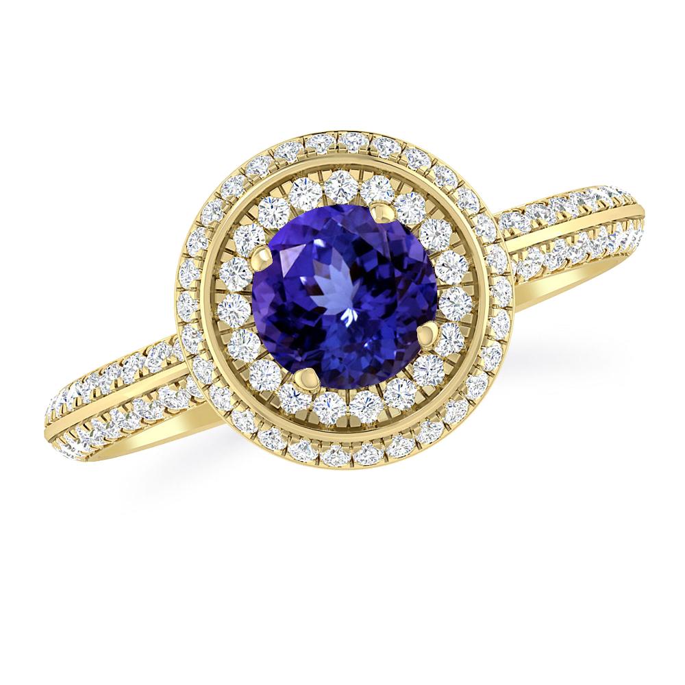 Yellow Gold - Tanzanite