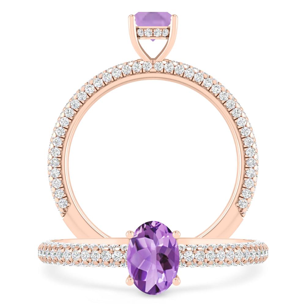 Rose Gold - Amethyst