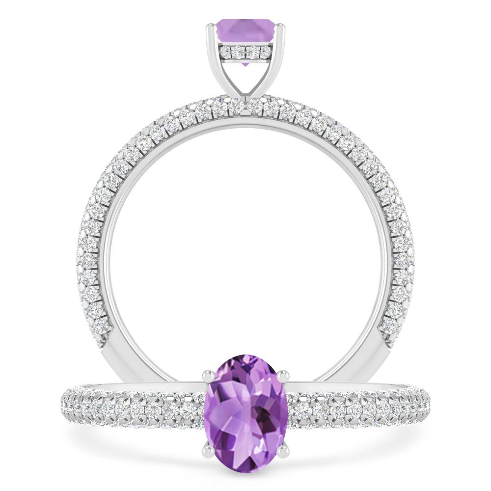 White Gold - Amethyst