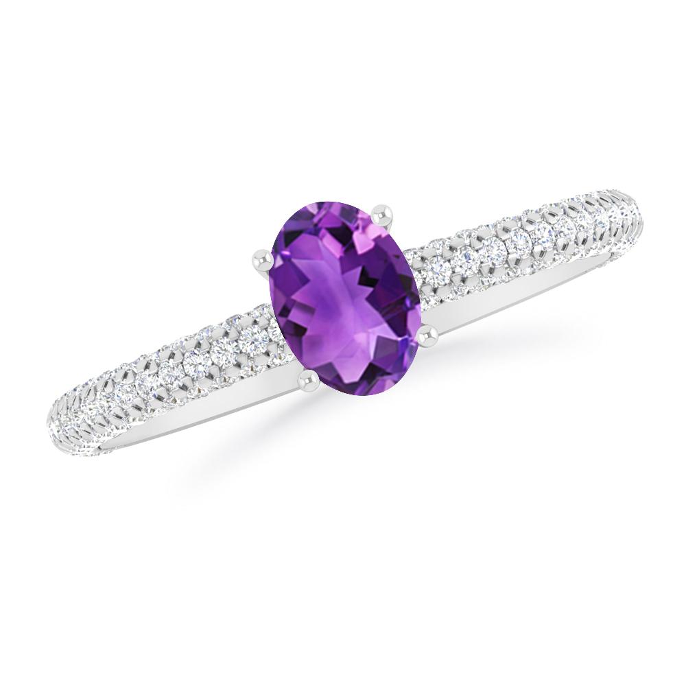 White Gold - Amethyst