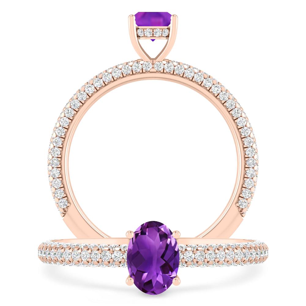 Rose Gold - Amethyst