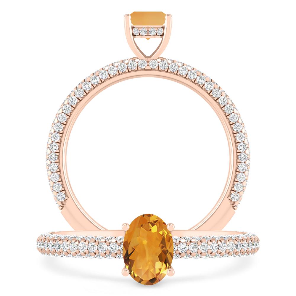 Rose Gold - Citrine