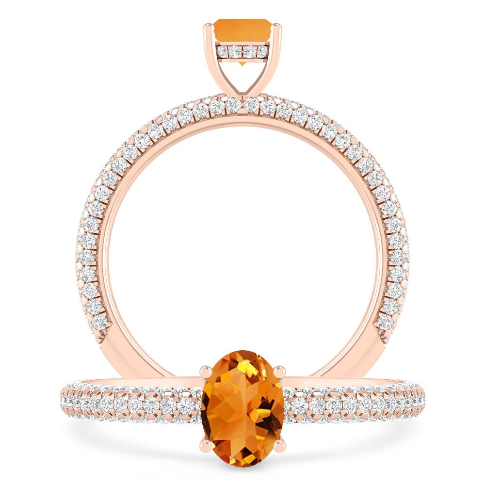 Rose Gold - Citrine