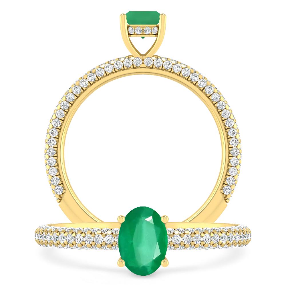 Yellow Gold - Emerald