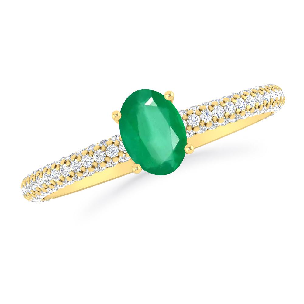 Yellow Gold - Emerald