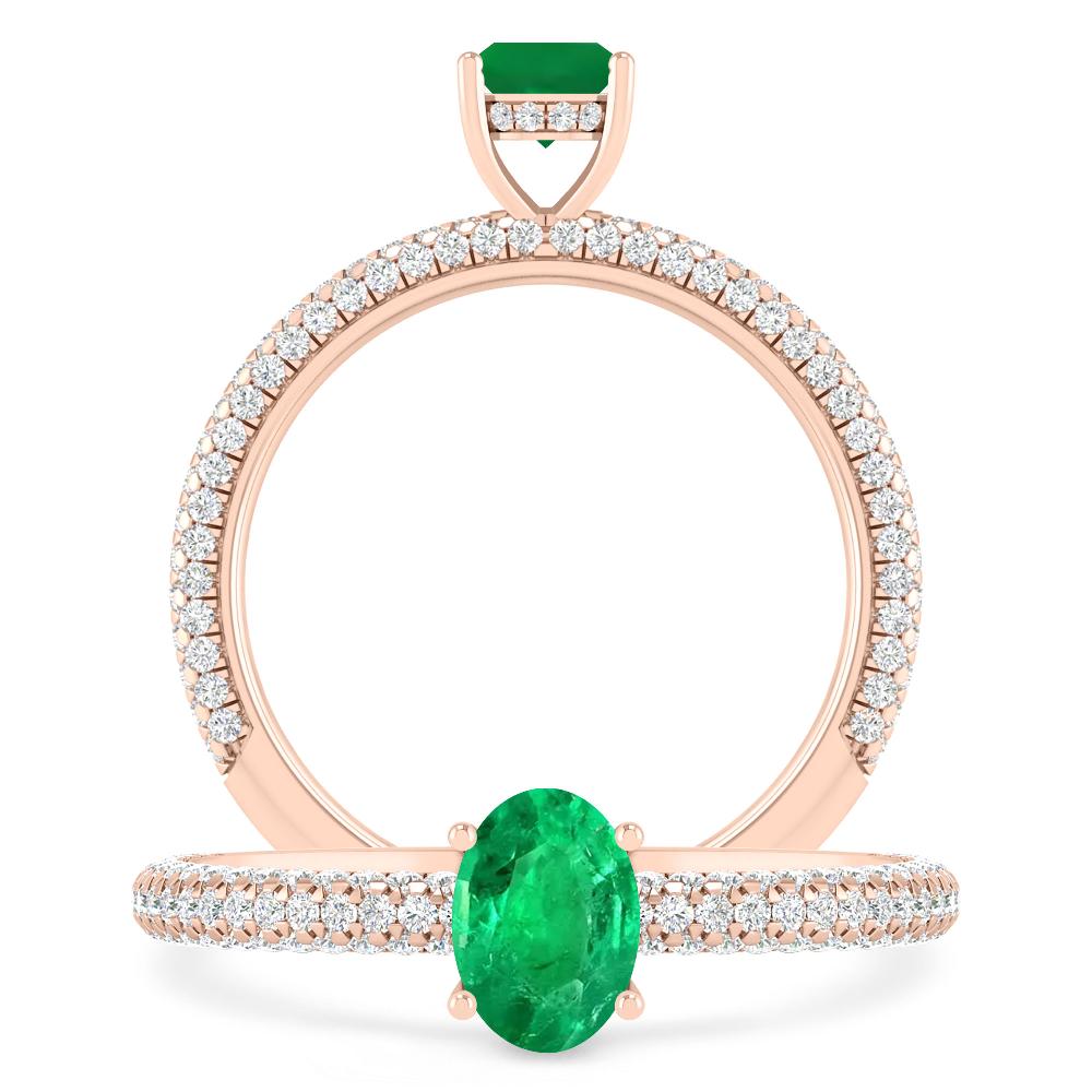 Rose Gold - Emerald