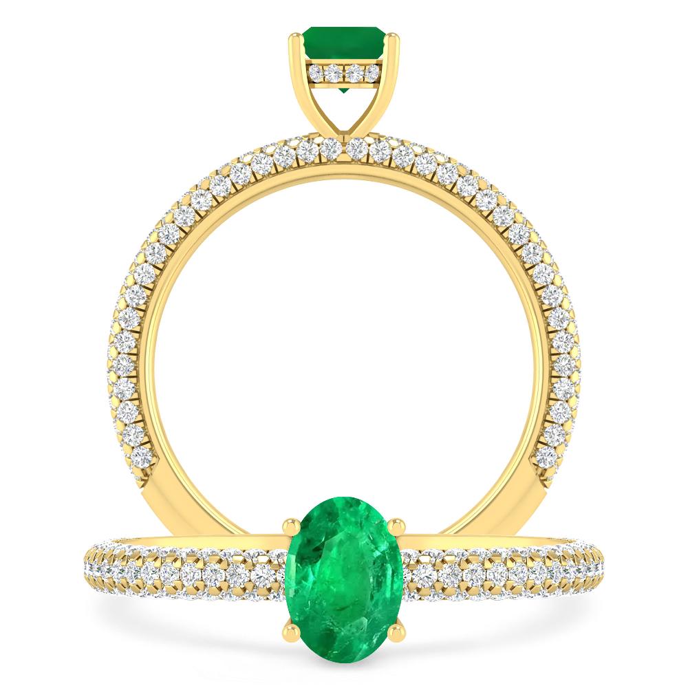 Yellow Gold - Emerald