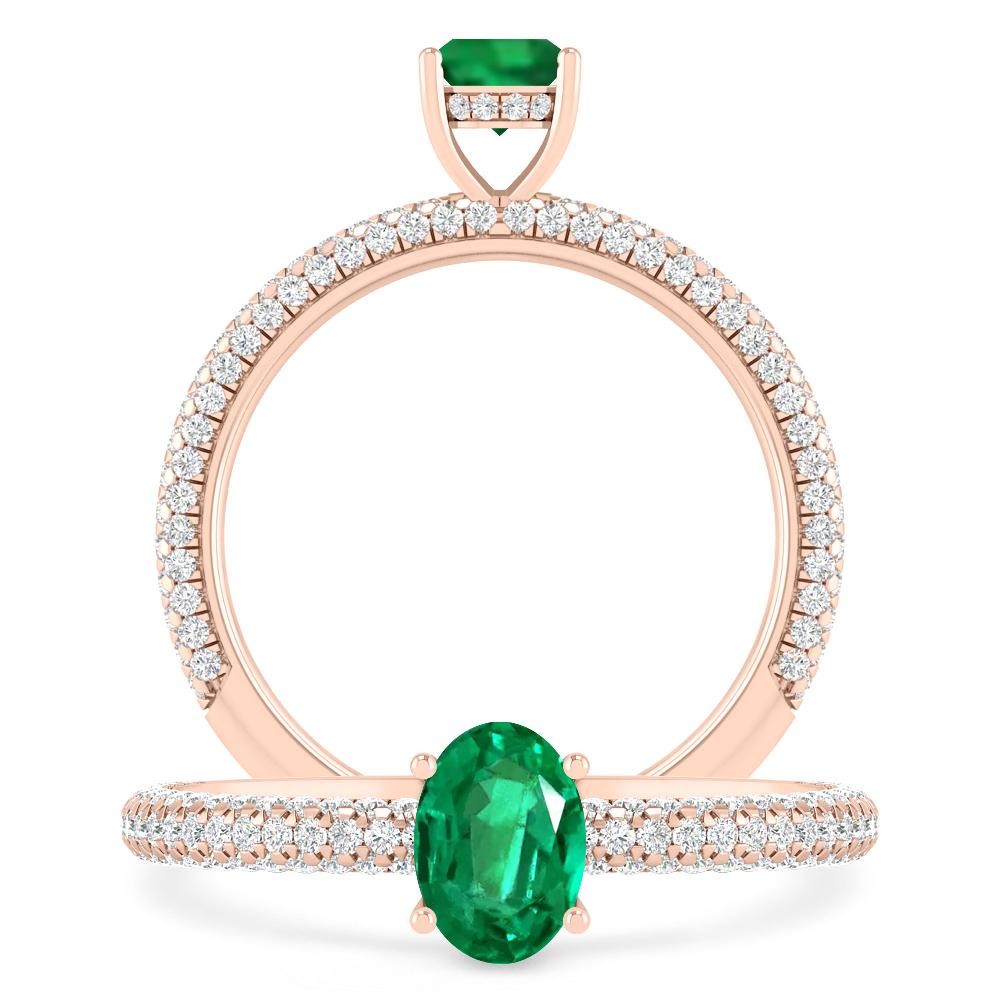 Rose Gold - Emerald