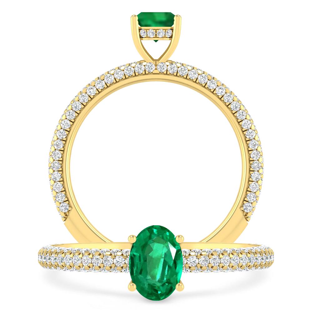 Yellow Gold - Emerald