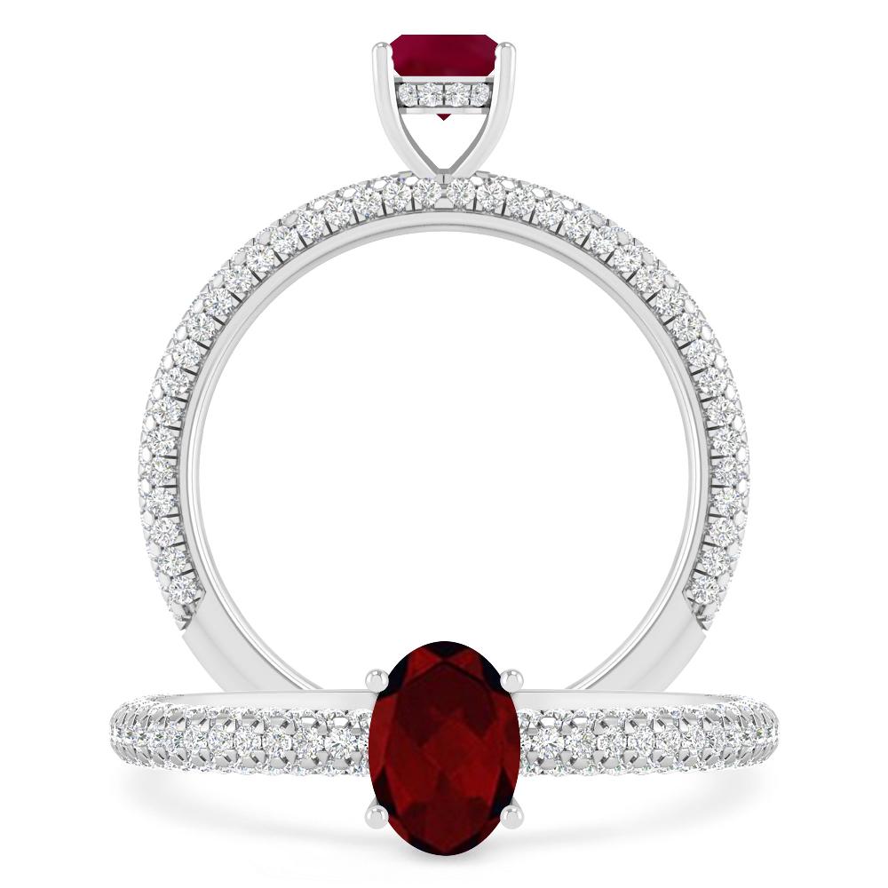 White Gold - Garnet