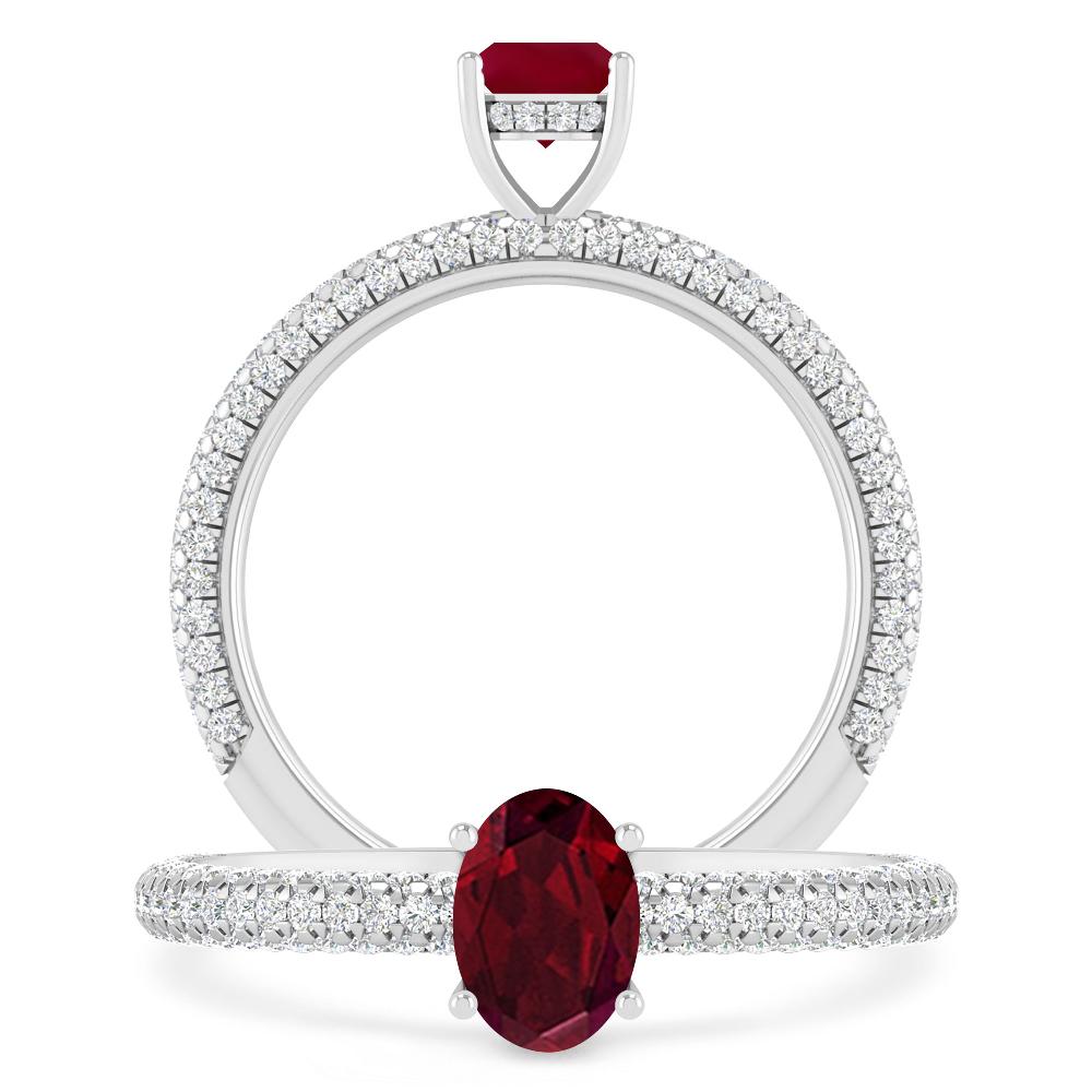 White Gold - Garnet