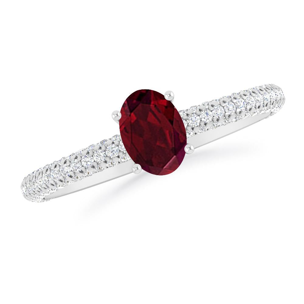 White Gold - Garnet