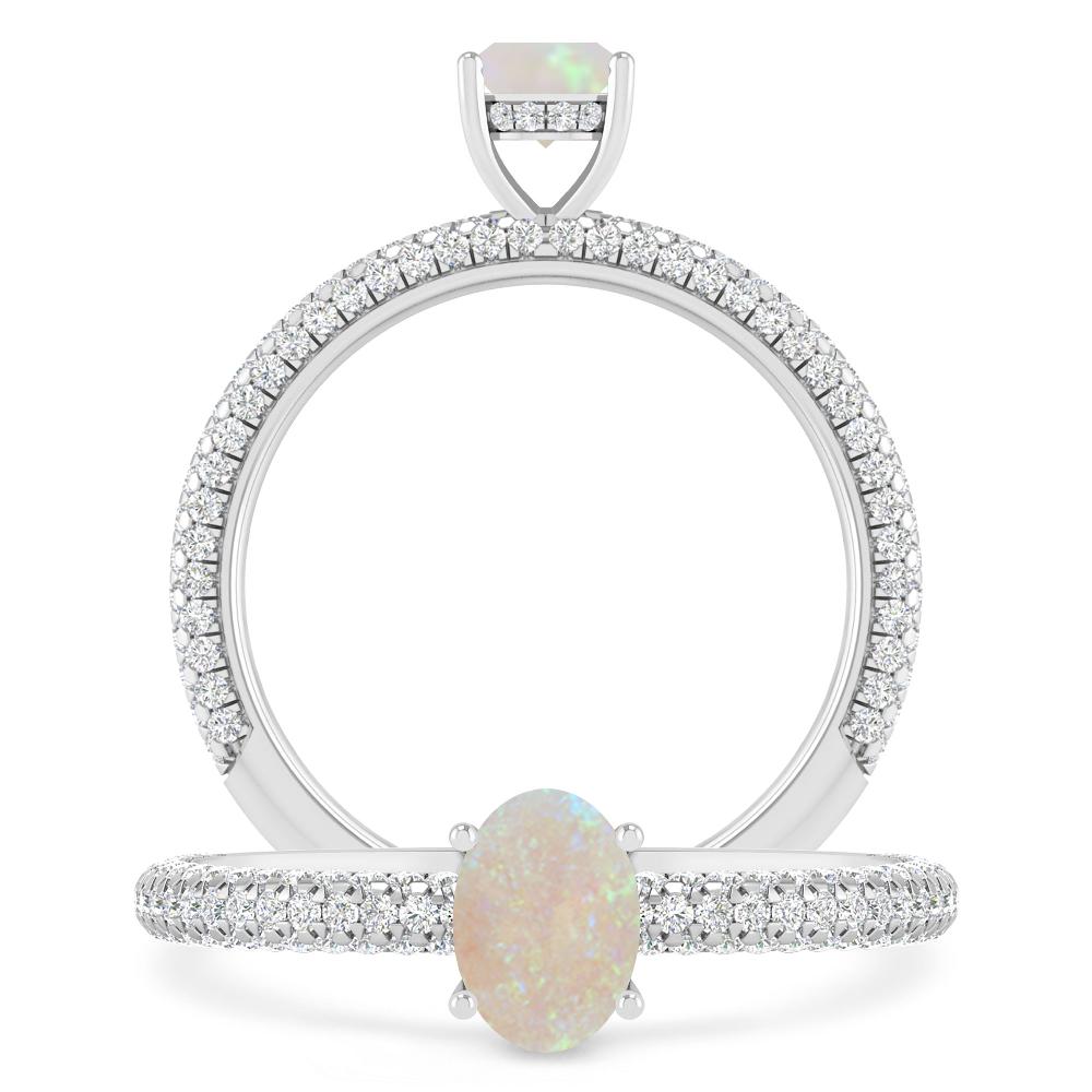 White Gold - Opal