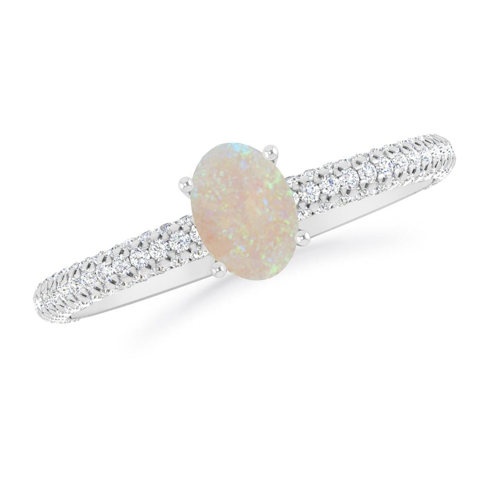 White Gold - Opal