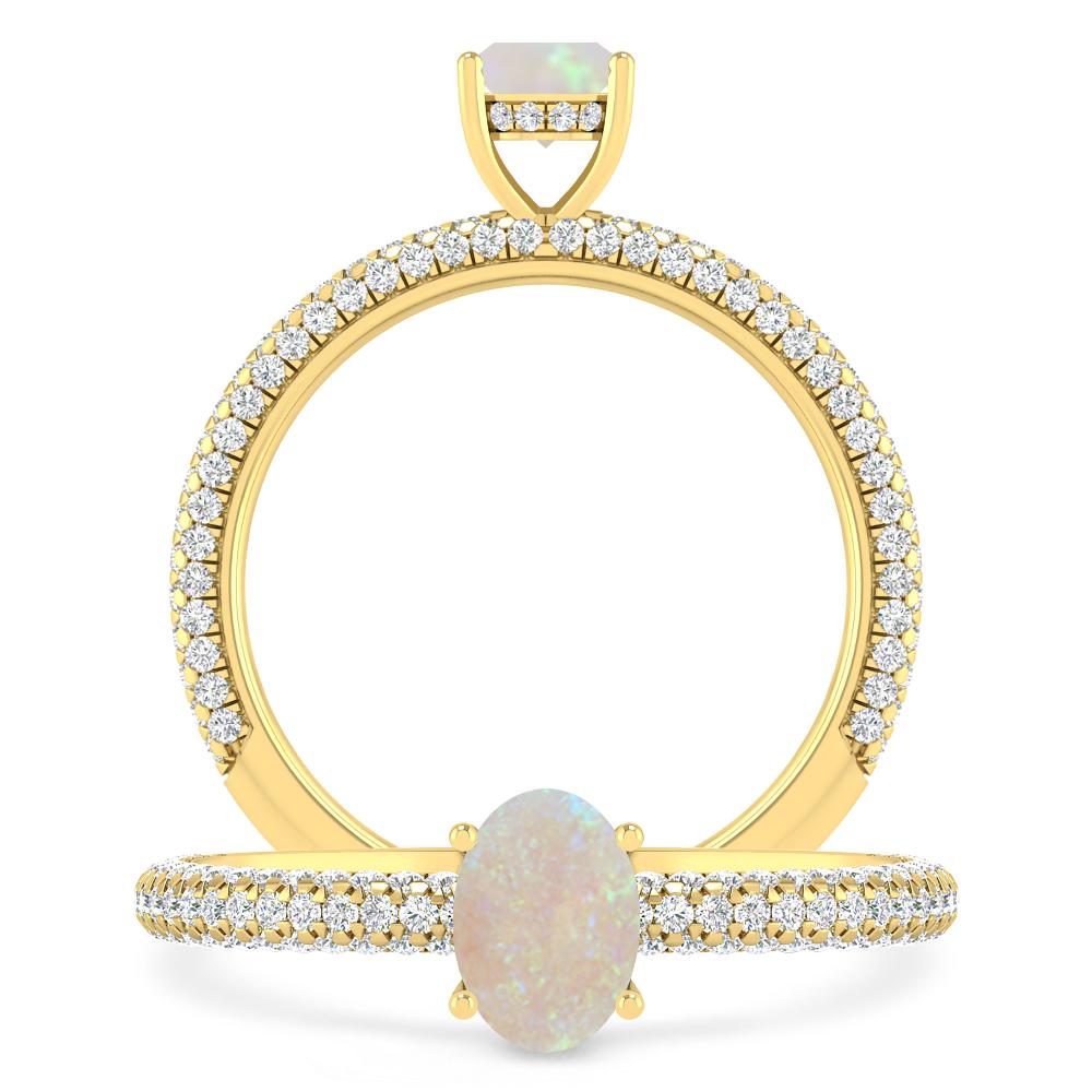 Yellow Gold - Opal