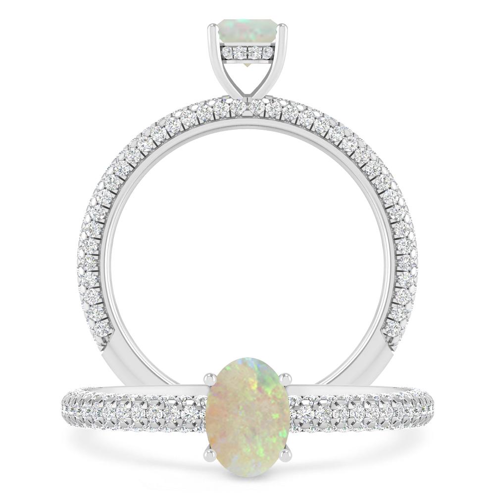 White Gold - Opal