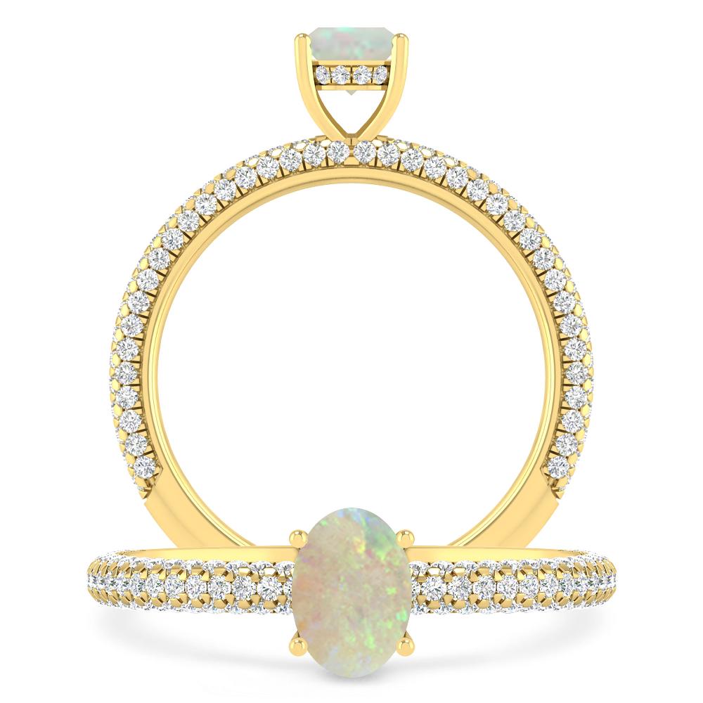 Yellow Gold - Opal