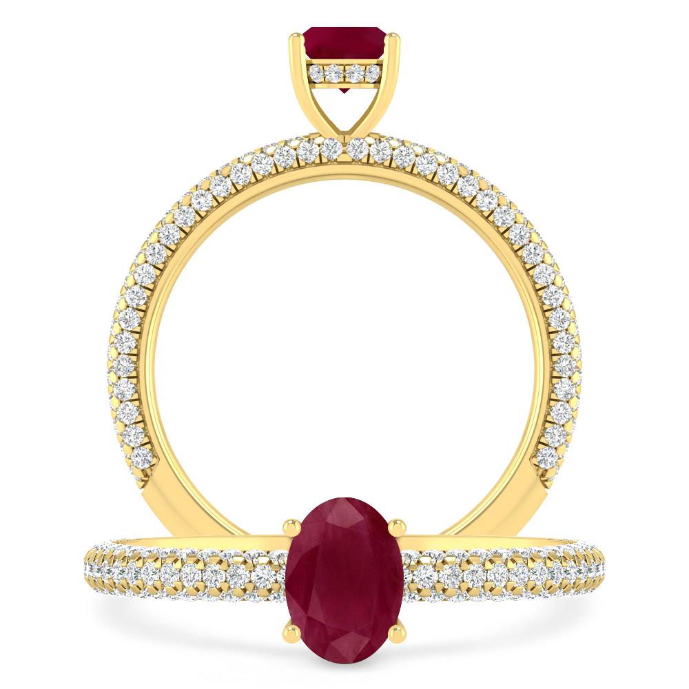 Yellow Gold - Ruby