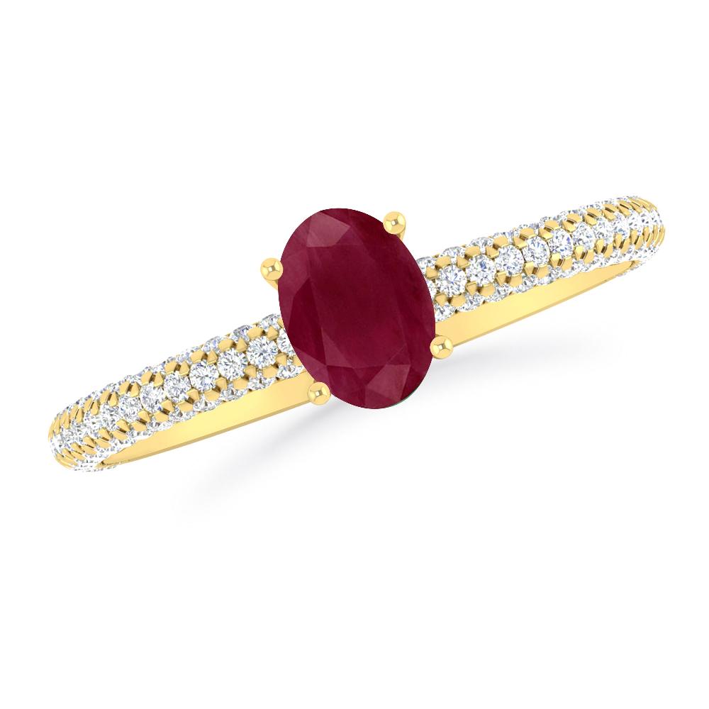 Yellow Gold - Ruby