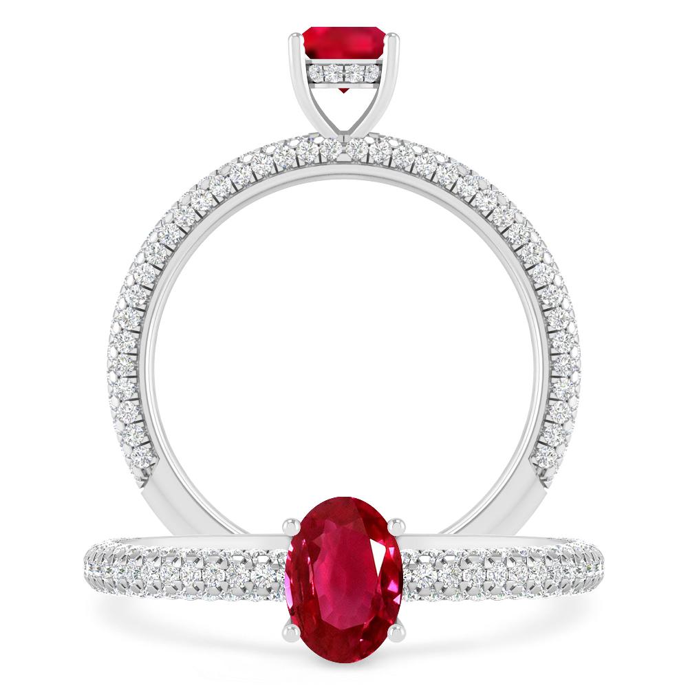 White Gold - Ruby