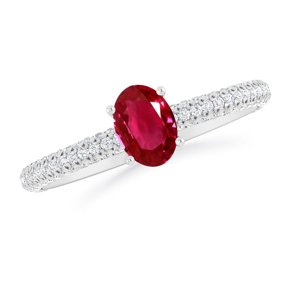 White Gold - Ruby