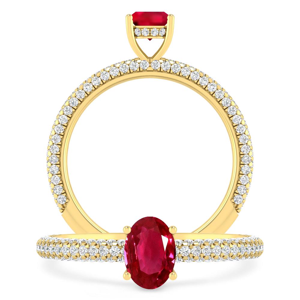 Yellow Gold - Ruby