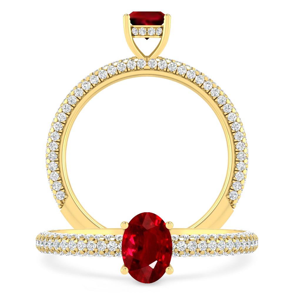 Yellow Gold - Ruby
