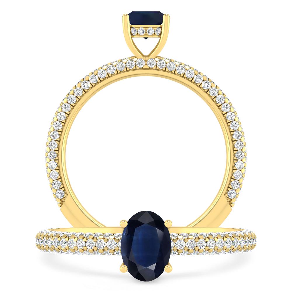 Yellow Gold - Sapphire